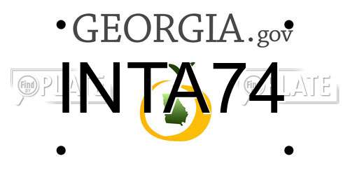 INTA74 Georgia License Plate