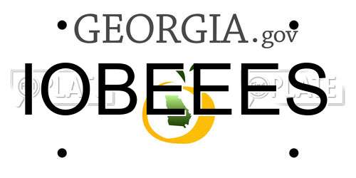 IOBEEES Georgia License Plate