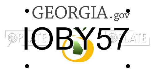 IOBY57 Georgia License Plate