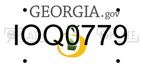 IOQ0779 Georgia License Plate