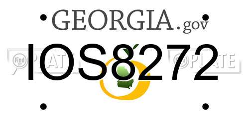 IOS8272 Georgia License Plate