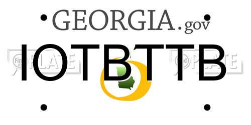 IOTBTTB Georgia License Plate