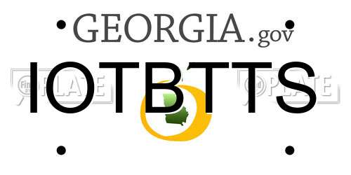 IOTBTTS Georgia License Plate