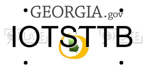 IOTSTTB Georgia License Plate