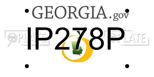 IP278P Georgia License Plate