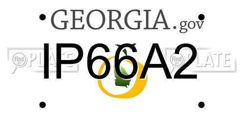 IP66A2 Georgia License Plate