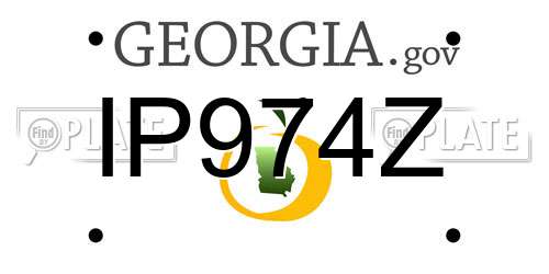 IP974Z Georgia License Plate