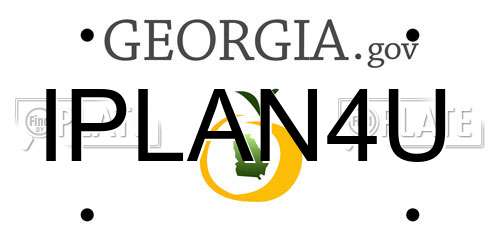 IPLAN4U Georgia License Plate