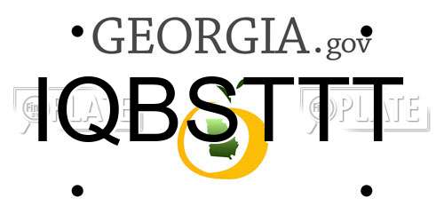 IQBSTTT Georgia License Plate