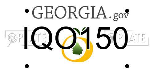 IQO150 Georgia License Plate