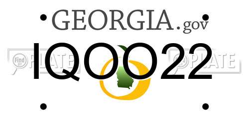 IQOO22 Georgia License Plate