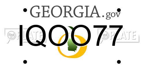 IQOO77 Georgia License Plate