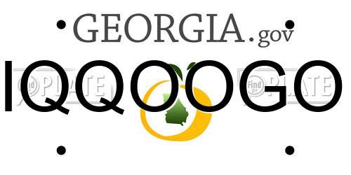IQQOOGO Georgia License Plate