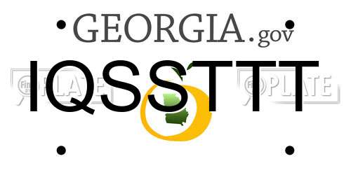 IQSSTTT Georgia License Plate