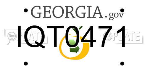 IQT0471 Georgia License Plate