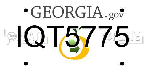 IQT5775 Georgia License Plate