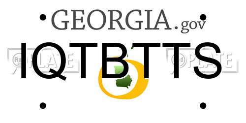IQTBTTS Georgia License Plate