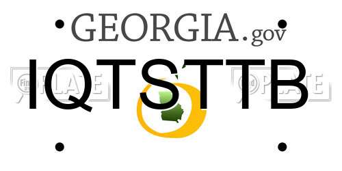 IQTSTTB Georgia License Plate