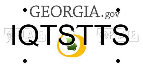 IQTSTTS Georgia License Plate