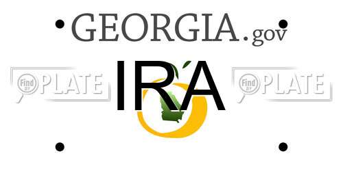 IRA Georgia License Plate