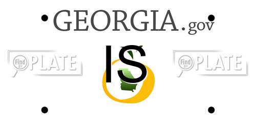 IS Georgia License Plate