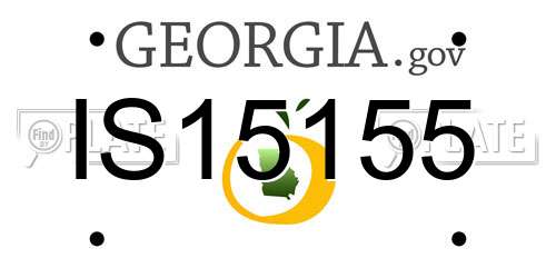 IS15155 Georgia License Plate