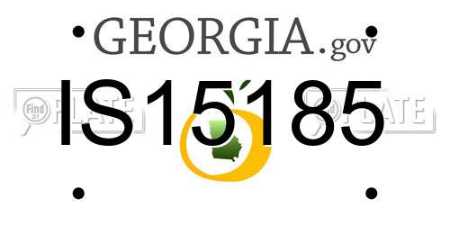 IS15185 Georgia License Plate