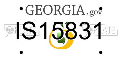 IS15831 Georgia License Plate