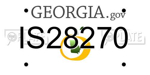 IS28270 Georgia License Plate