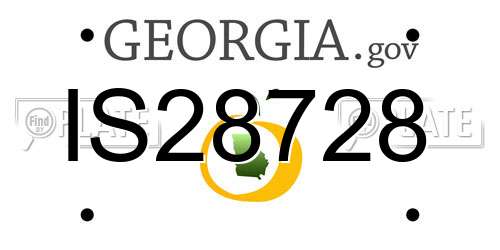 IS28728 Georgia License Plate