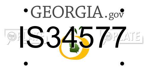 IS34577 Georgia License Plate