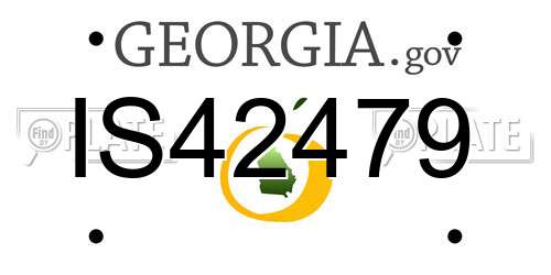 IS42479 Georgia License Plate