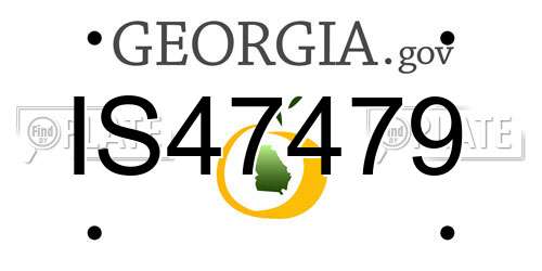 IS47479 Georgia License Plate
