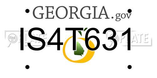IS4T631 Georgia License Plate