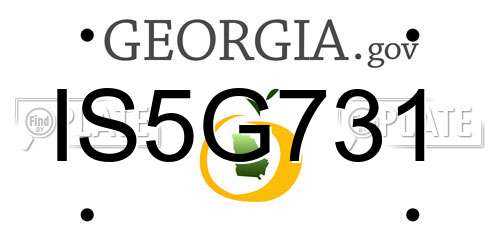 IS5G731 Georgia License Plate