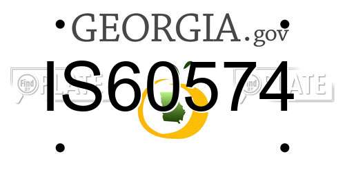 IS60574 Georgia License Plate