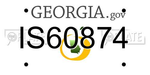 IS60874 Georgia License Plate