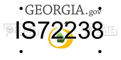 IS72238 Georgia License Plate