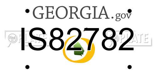 IS82782 Georgia License Plate