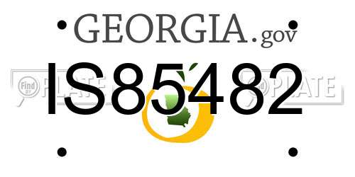 IS85482 Georgia License Plate