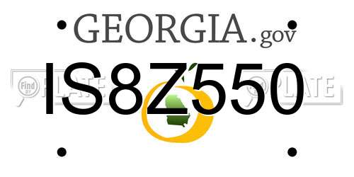 IS8Z550 Georgia License Plate