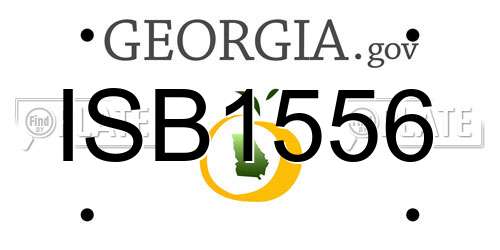 ISB1556 Georgia License Plate