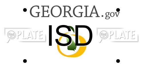 ISD Georgia License Plate