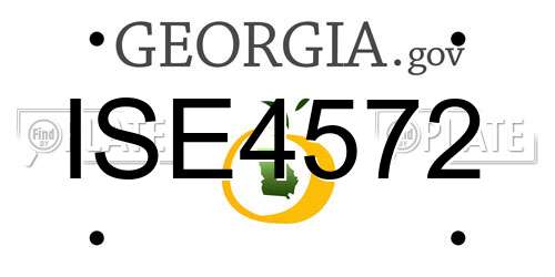 ISE4572 Georgia License Plate