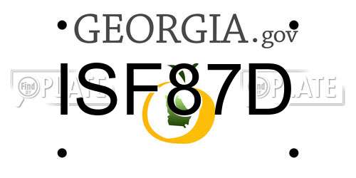 ISF87D Georgia License Plate