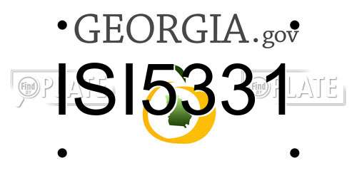 ISI5331 Georgia License Plate