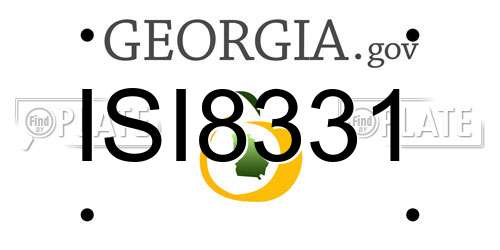 ISI8331 Georgia License Plate