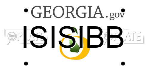 ISISIBB Georgia License Plate