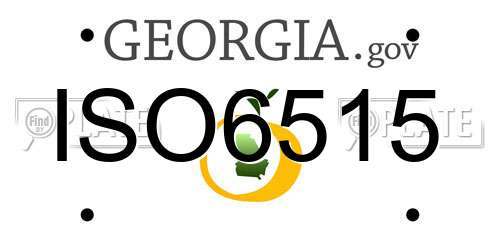 ISO6515 Georgia License Plate