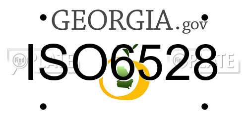 ISO6528 Georgia License Plate